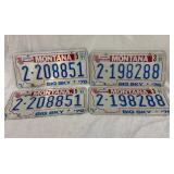 1976 Montana License Plates