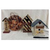 Birdhouses & Deer Plaque