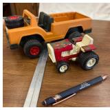 Safari Jeep and Toy Tractor