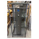 Metal and Glass Display Shelves