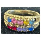 Gold-Tone Birthstone Ring