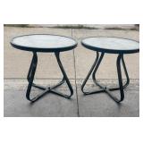 Glass-Top Side Tables