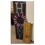 Wooden Home & Welcome Signs