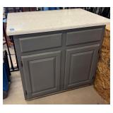 Gray Cabinet/Granite Top