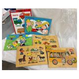 Vintage Wooden & Cardboard Puzzles