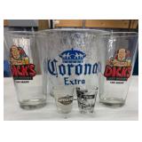 Metal Bucket & Glassware