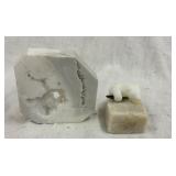 Marble Polar Bear & Crystal