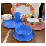 Colorful Gibson Dinnerware
