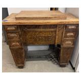 White Sewing Machine Cabinet