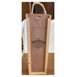 Wooden Box of Baseball Cards