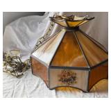Stained Glass Hanging Light Fixture
