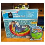 Float, Skip Ball, and Swim Goggle