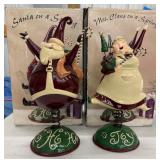 Santa and Mrs.Claus Spring Figurines