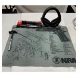 Gun Mat, Safety Ear Muffs, Flashlight