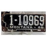 1948 Montana License Plate