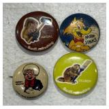 Character Pinback Buttons