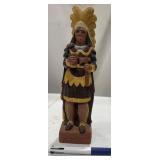 Hand-Painted Carved Figurine