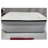 Enamel-Coated Metal Dish