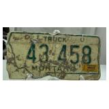 1969 Montana License Plate
