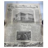 1939 Montana Record-Herald Newspaper