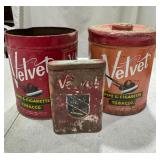 Velvet Tobacco ï¿½Tins Lot