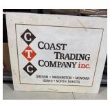 Coast Trading Company Sign,