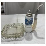 Ceramic Pipe & Ashtray