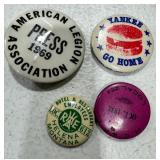 Vintage Pinback Buttons