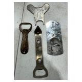 Metal Bottle Openers and Tools