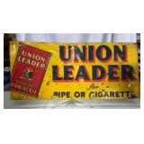 Union Leader Tobacco Advertising Sign