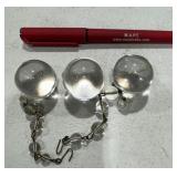 Glass Ball Curtain Tiebacks