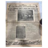 1939 Montana Record-Herald Newspaper