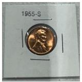 1955-S Lincoln Wheat Penny