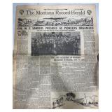 1939 Edition of ï¿½The Montana Record-Heraldï¿½