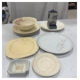 Vintage Plates & Match Holder