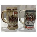 Budweiser Ceramic Steins