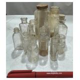 Vintage Clear Glass Bottles