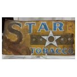 Star Tobacco Tin Advertising Sign,