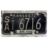 1972 Truck License Plate