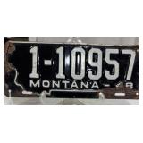 1948 Montana License Plate