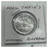 Mark Twainï¿½s Mississippi Riverboat Coin