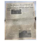 1939 Montana Record-Herald Newspaper