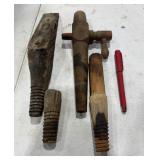 Vintage Wooden Tap & Tools