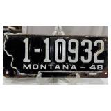 1948 Montana License Plate