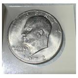 1972 Eisenhower Silver Dollar Coin