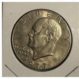 1977 Eisenhower Silver Dollar