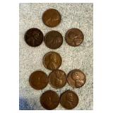 1945 D Wheat Pennies,