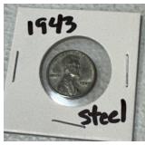 1943 Steel Lincoln Wheat Cent