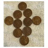 1947 D Lincoln Wheat Pennies