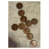 1948-D Lincoln Wheat Pennies,